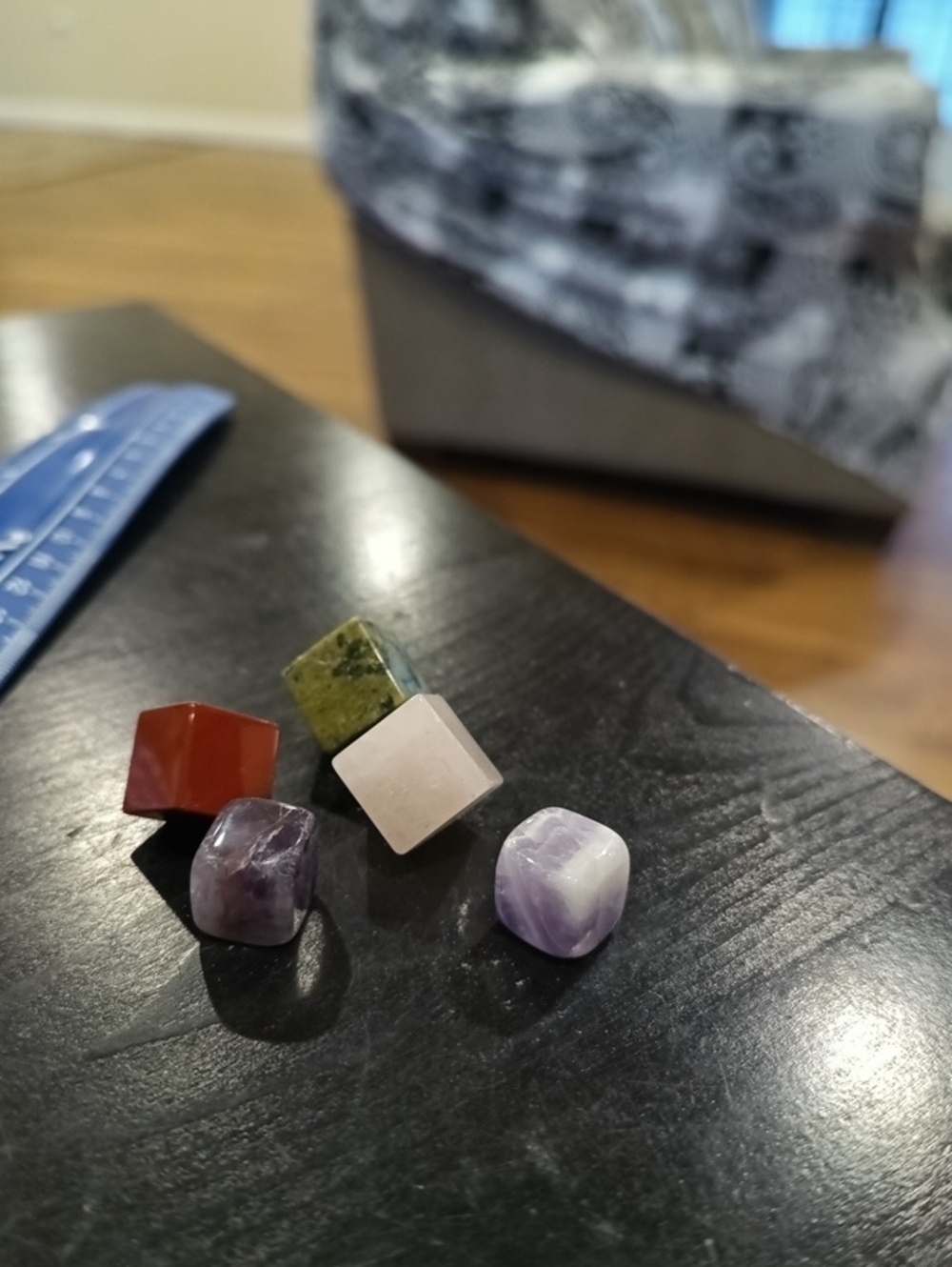 Polished Tumbled Gemstone Cube Set - Crystals